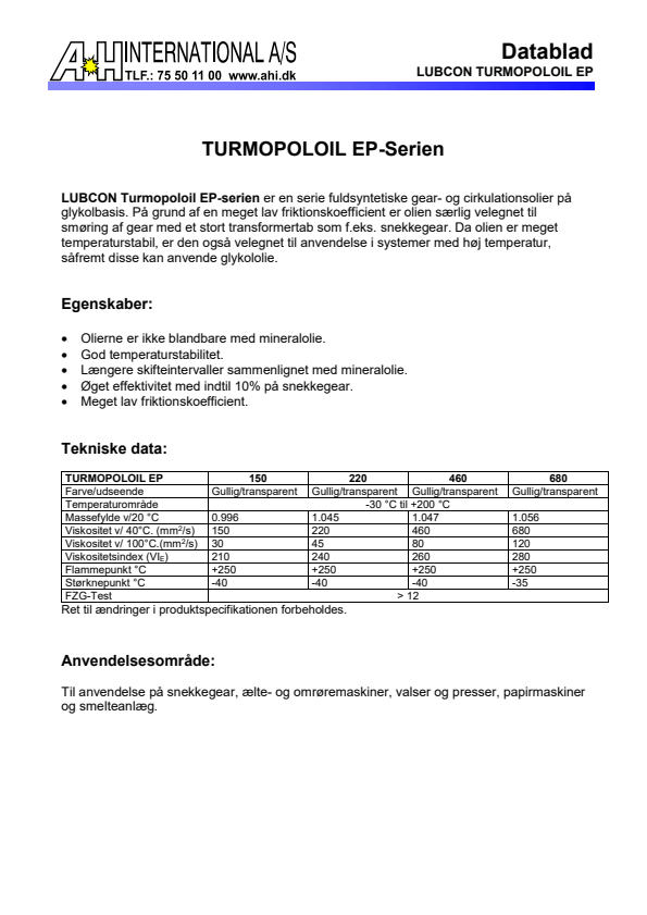 

Turmopoloil EP serien

